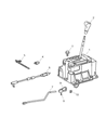 Chrysler Crossfire Automatic Transmission Shift Levers Diagram - 5114036AA