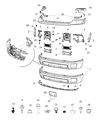 Ram Bumper Diagram - 68197697AA