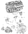 Dodge Durango Engine Mount Diagram - 52005006AA