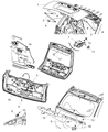 Jeep Compass Trunk Lid Latch Diagram - 4589176AC