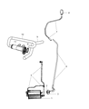 Chrysler Aspen Vapor Pressure Sensor Diagram - 52855827AA