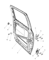 2009 Dodge Ram 1500 Door Hinge Diagram - 55372003AB