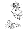 2005 Jeep Wrangler ABS Control Module Diagram - 52128487AA