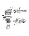 Chrysler Aspen Air Intake Coupling Diagram - 53032798AB