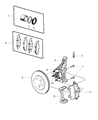 2008 Chrysler Sebring Brake Pad Diagram - 5191231AA