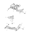 2005 Jeep Grand Cherokee Transmission Mount Diagram - 52124104AA