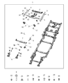 Jeep Wrangler Control Arm Bracket Diagram - 68407983AA