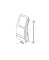 1999 Dodge Ram 2500 Door Seal Diagram - 55275426AA