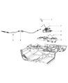 Dodge Journey Automatic Transmission Shift Levers Diagram - 4766410AE