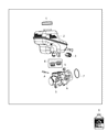 Dodge Challenger Brake Fluid Level Sensor Diagram - 68048550AA