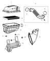 Ram Air Filter Box Diagram - 68333088AB