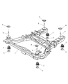 Chrysler Pacifica Front Cross-Member Diagram - 4743166AF