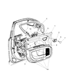 2012 Dodge Journey Door Moldings Diagram - 1JB03XXXAB