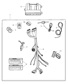 Jeep Commander Antenna Diagram - 5140471AA