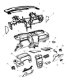 Jeep Compass Steering Column Cover Diagram - 1AV76XDVAA