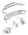 Dodge Ram 2500 Air Deflector Diagram - 55077337AD