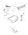 Dodge Trunk Lid Latch Diagram - 4589217AD