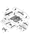 Chrysler Sebring Front Cross-Member Diagram - 5155114AC