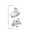 Jeep Wrangler Brake Master Cylinder Diagram - 4798157