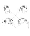 2008 Dodge Grand Caravan Wheelhouse Diagram - 5113095AB