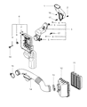 Chrysler Sebring Air Filter Box Diagram - MR160211