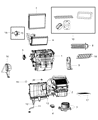 2014 Ram ProMaster 3500 Blower Motor Diagram - 68237133AA