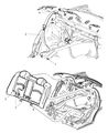 2005 Dodge Neon Seat Belt Diagram - TA431L5AB