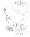 Dodge Ram Wagon Radiator Support Diagram - 55359072AA