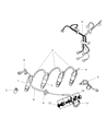 Jeep Cherokee Fuel Injector Diagram - 4886231AA