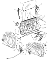 Chrysler Window Regulator Diagram - 5067453AA