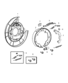 2015 Jeep Compass Parking Brake Shoe Diagram - 5191215AB