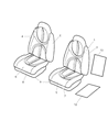 2001 Dodge Durango Seat Cover Diagram - UT541L5AA