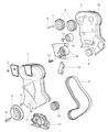 Chrysler Cirrus Harmonic Balancer Diagram - 4694268