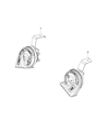 2015 Chrysler 200 Horn Diagram - 68207362AA