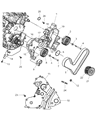 Dodge Magnum Timing Cover Diagram - 4792797AB