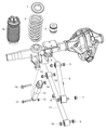 2013 Ram 1500 Shock Absorber Diagram - 5154667AA