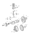 Chrysler Crossfire Piston Ring Set Diagram - 5102921AA