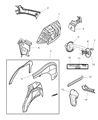 2004 Dodge Neon Wheelhouse Diagram - 5008071AC
