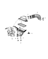 Dodge Journey Air Filter Box Diagram - 4891897AC