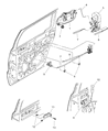 1998 Dodge Durango Door Handle Diagram - RZ131AZAA