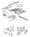 Jeep Commander Floor Pan Diagram - 55394418AG