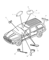 2008 Chrysler Aspen Dome Light Diagram - 1AN731D1AA
