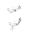 Jeep Compass Air Intake Coupling Diagram - 68249648AA