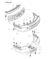 Chrysler Sebring Bumper Diagram - MR516342