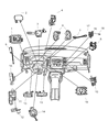 2002 Dodge Durango Brake Light Switch Diagram - 56045043AG
