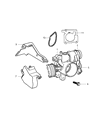 Chrysler PT Cruiser Throttle Body Diagram - 4891442AA