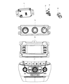 2020 Dodge Journey A/C Switch Diagram - 5064993AJ