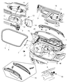 Chrysler Sebring Trunk Lid Latch Diagram - 4589217AA