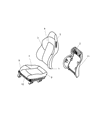 Chrysler Crossfire Seat Cushion Diagram - 5103241AA