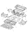 2007 Dodge Grand Caravan Floor Pan Diagram - 5109033AD